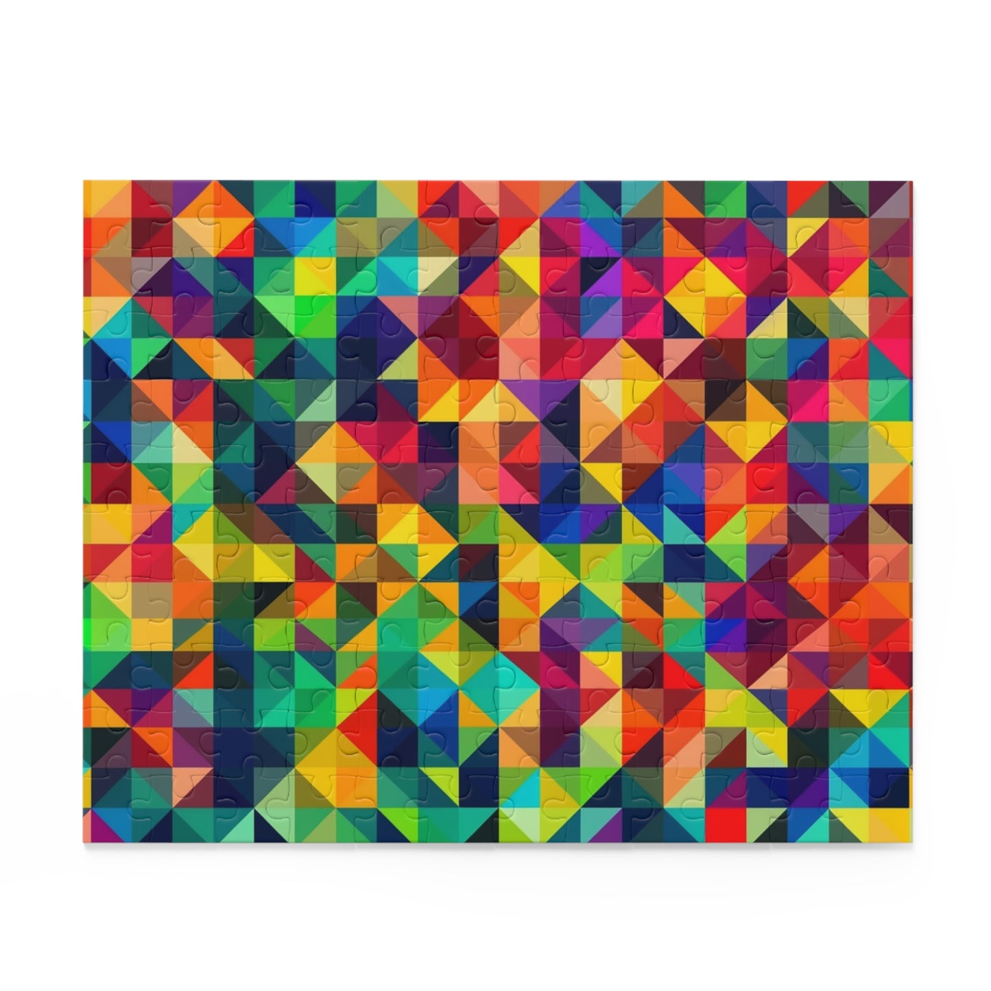 Rainbow Geometric Pattern Puzzle (120, 252, 500-Piece)