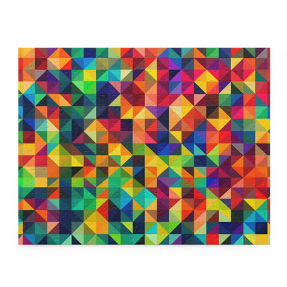 Rainbow Geometric Pattern Puzzle (120, 252, 500-Piece)